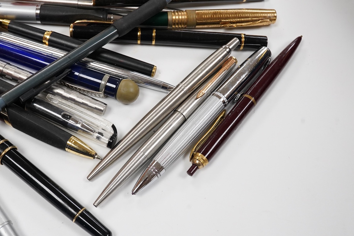 A collection of fountain pens and similar from various countries to include the UK and Germany